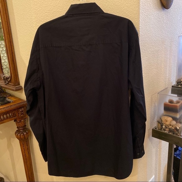 Vtg HARLEY-DAVIDSON Men Black Embroidery Button Long Sleeve Shirt Size Medium - Picture 4 of 8